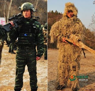 武警狙击手的伪装世界