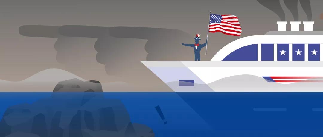美国疫情潮起潮落，四大危机“礁石”浮出水面