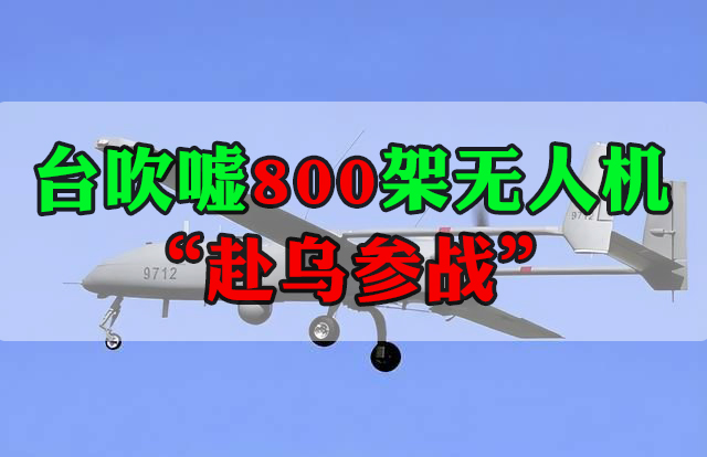 台吹嘘800架无人机“赴乌参战”借俄乌冲突蹭热点被批不自量力！